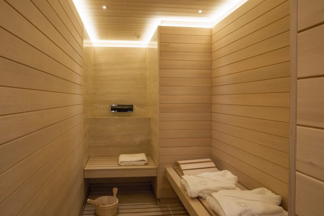 Sauna on the owner's deck