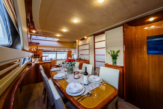 Interior dining area for a more elegant meal