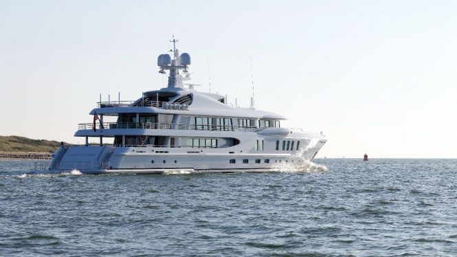 Making her world premiere, AURORA BOREALIS, the first AMELS 220, will be showcasing at Quai Chicane - Photo © Amels