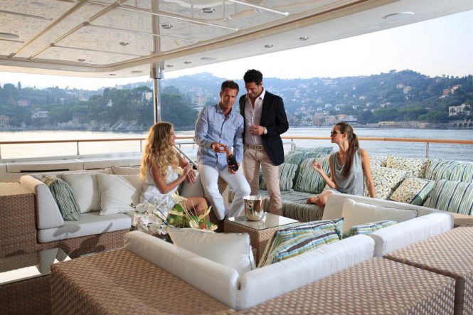 aft deck cocktail hour