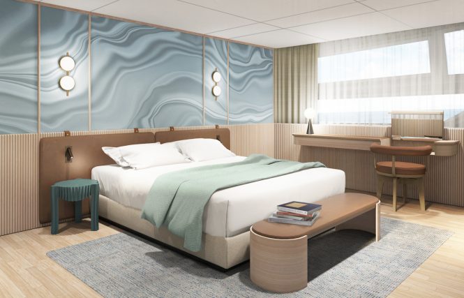 master cabin on the main deck