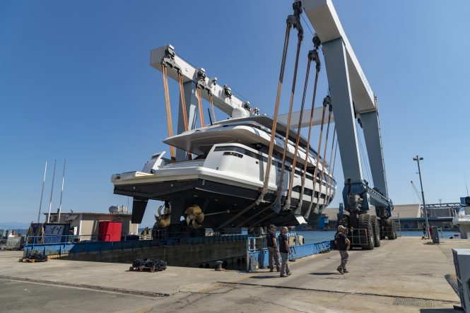 40m motor yacht L.A.U.L. launch ceremony - Photo © Palumbo Superyachts