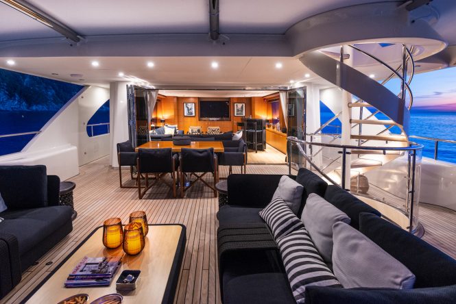 Exterior Upper deck terrace after refit - PHOTO CREDIT VALERIO PARDI