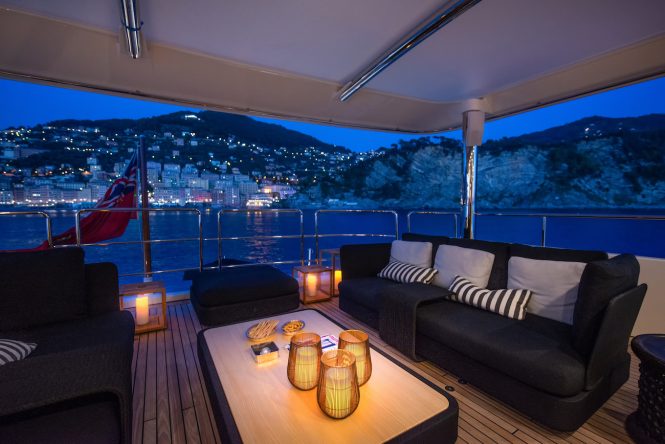 Exterior Upper deck terrace following refit - PHOTO CREDIT VALERIO PARDI