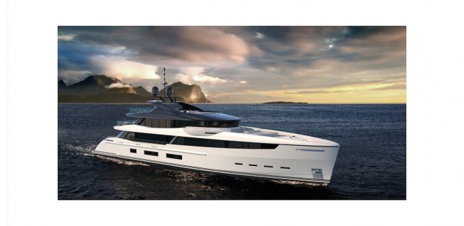 WIDER 180 superyacht rendering