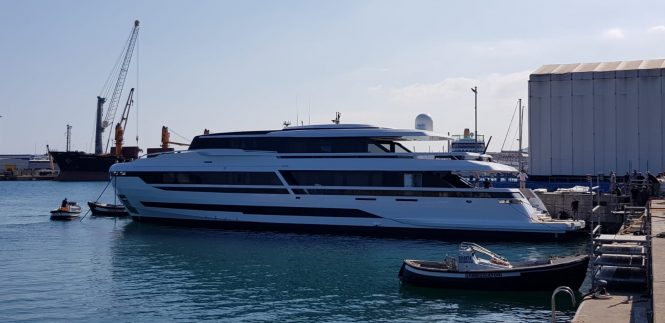 motor yacht L.A.U.L. launch ceremony - profile - Photo © Palumbo Superyachts
