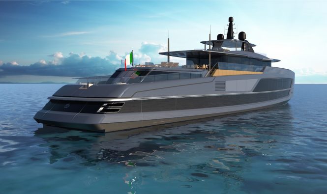 aft view of the yacht