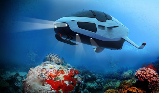 DeepSeaker DS1 under water - Image © iSpace2O