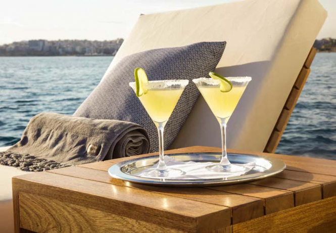 Refreshing drinks on board