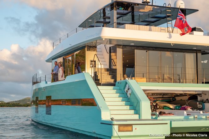 Christina Too - outstanding catamaran yacht offering luxury and relaxed vacations