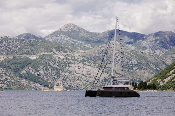 Catamaran yacht GYRFALCON