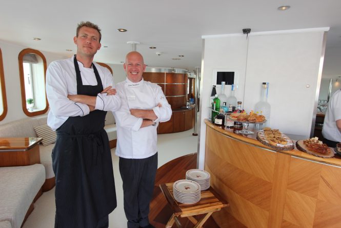 Chef Toine Smulders at MYBA Charter Show