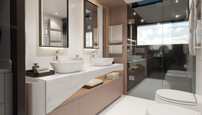 master stateroom bathroom
