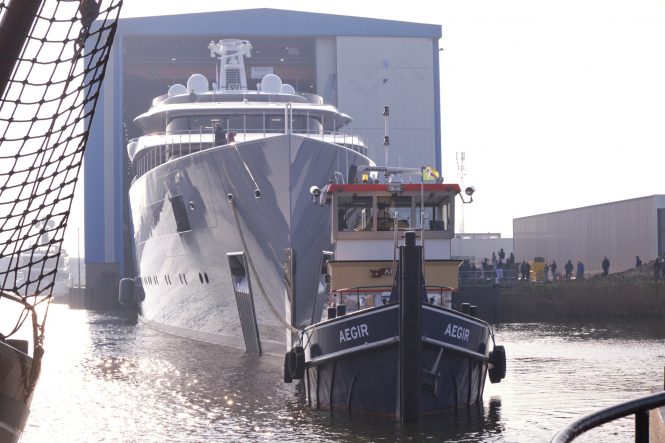 Impressive MOONRISE leaves shed - Photo © Feadship