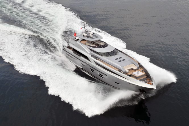 Funky Choice yacht aerial view