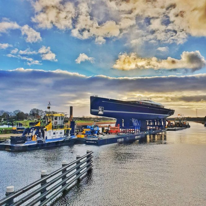 Sailing yacht Sea Eagle II At launch. Photo credit @gerthebird
