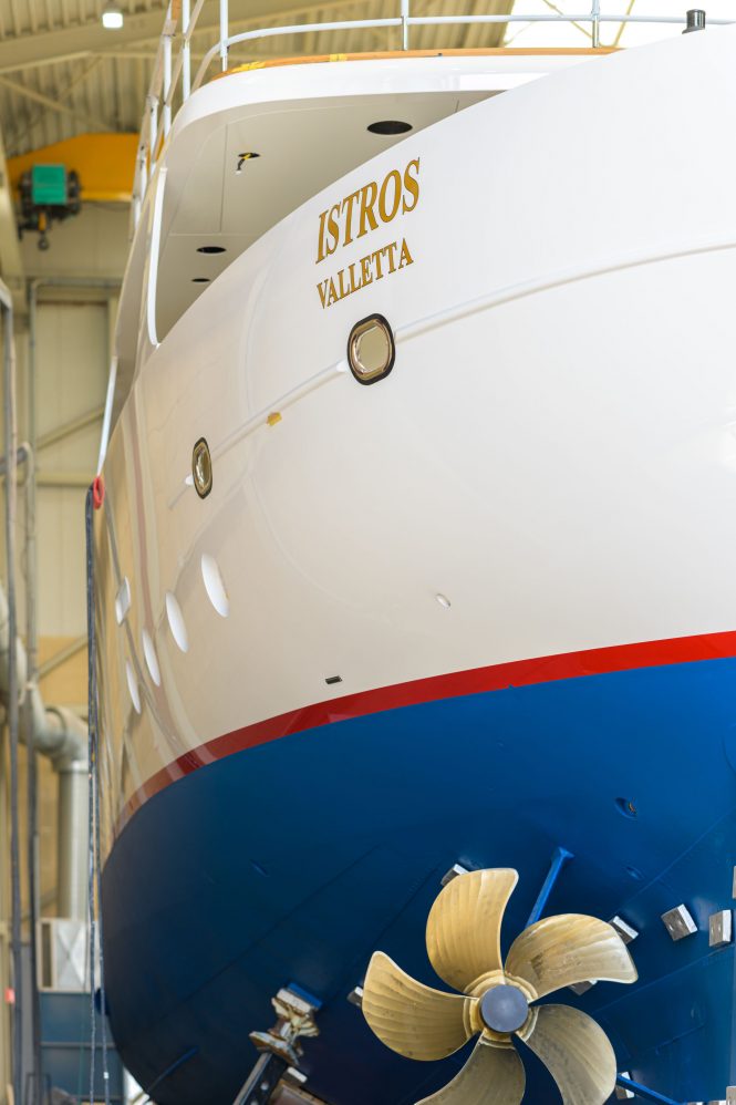 Classic yacht ISTROS detail - Photo © Feadship