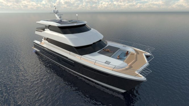 Rendering of superyacht RUA MOANA - Photo to be released following delivery