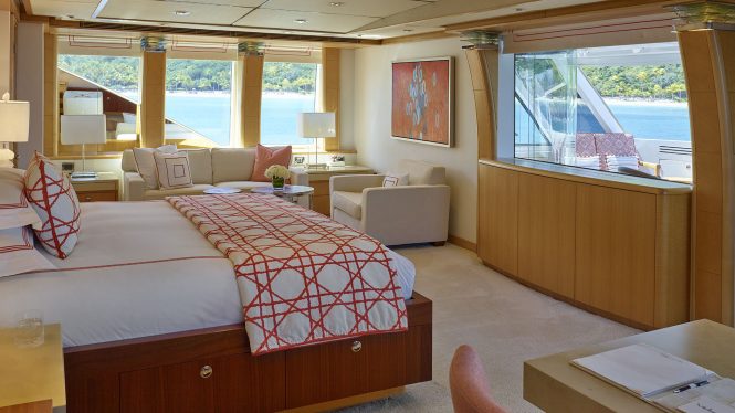 Spacious and light-filled master suite