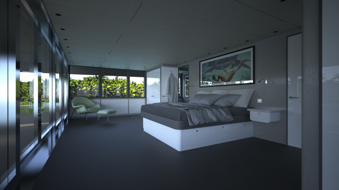 master cabin © Metal Shark Yachts