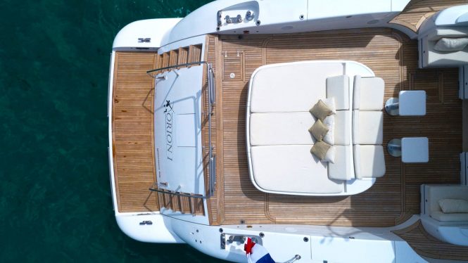 Aft deck aerial view