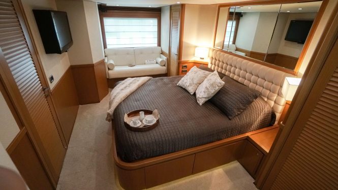 Spacious master cabin 