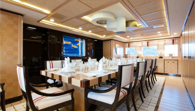 Elegant modern dining area