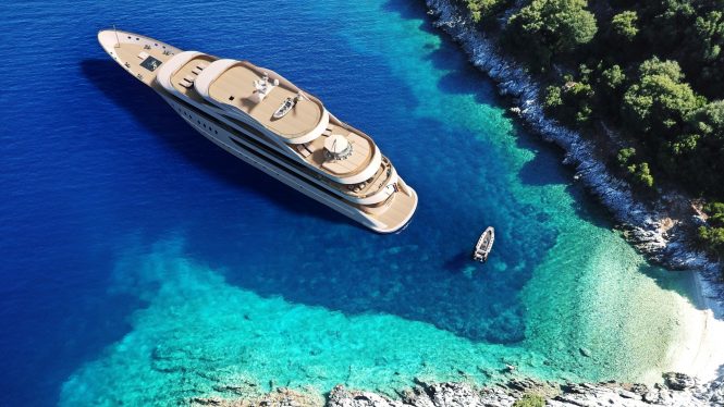 Motor yacht ANTHEA rendering