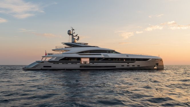 Rossinavi-Vector 50 motor yacht EIV-Photo credit by Michele Chiroli at sunset