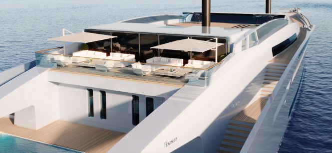 Aft deck © Merveille Yachting