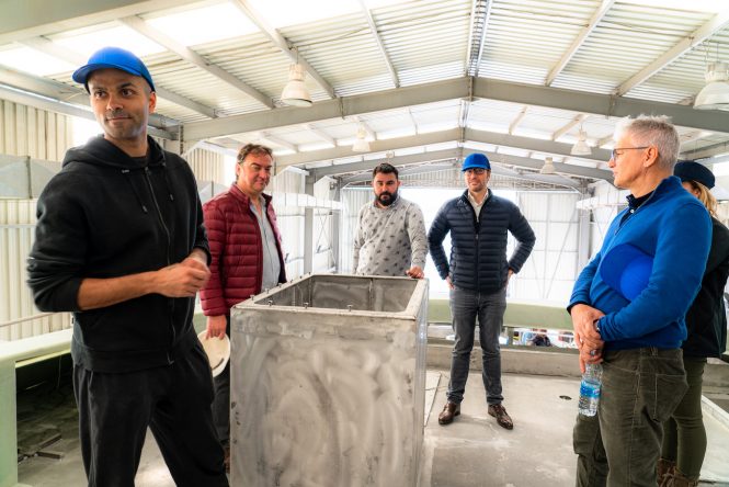 NBA star Mr Tony Parker visiting Ava Yachts