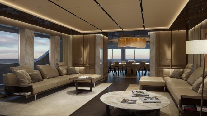 Elegant light-filled saloon