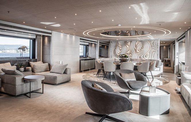 Interiors of motor yacht SEVERIN*S