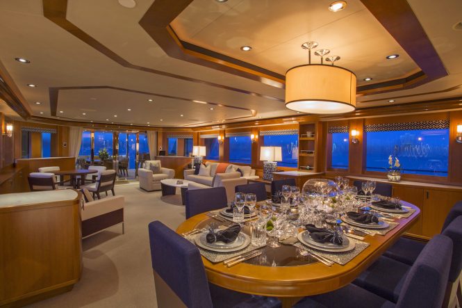 Elegant and inviting saloon with a formal dining area © Billy Black Photography