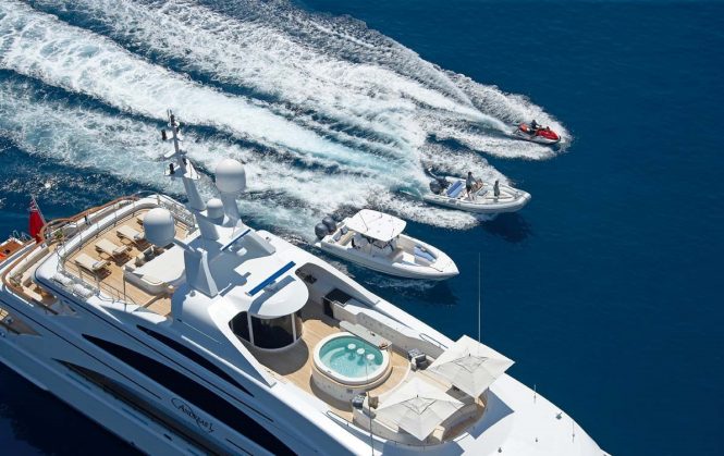 aerial view with toys