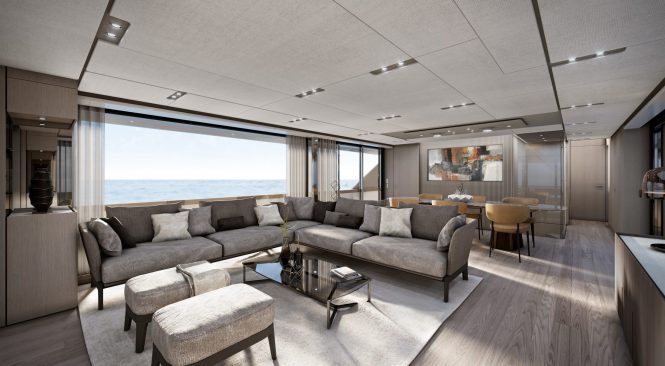 saloon rendering © Ferretti
