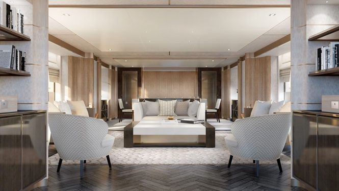 view of the saloon - rendering