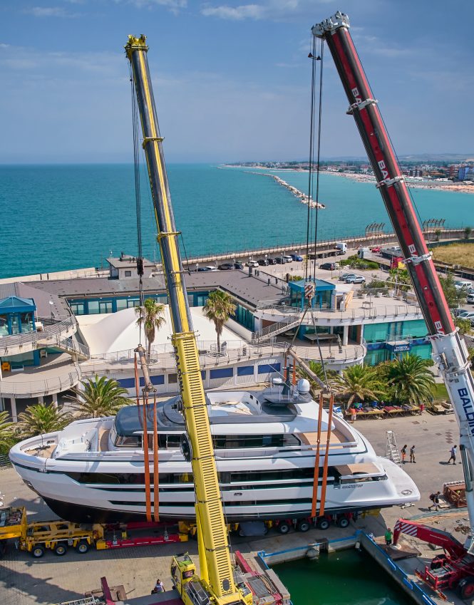 Luxury yacht ANVILUGI ready for launch