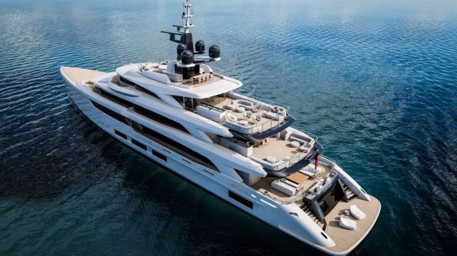 Luxury yacht TRIUMPH offering amazing aft deck spaces