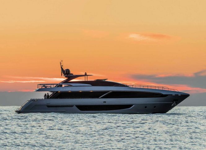 RIVA 100 CORSARO sistership to motor yacht BASILIC - Official photos to be released soon