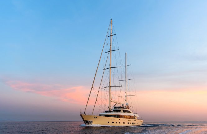 luxury motor sailer yacht ARESTEAS