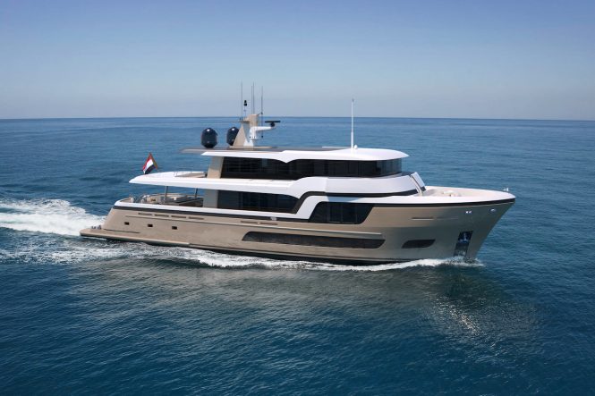 34m Explorer superyacht LADY LENA - rendering