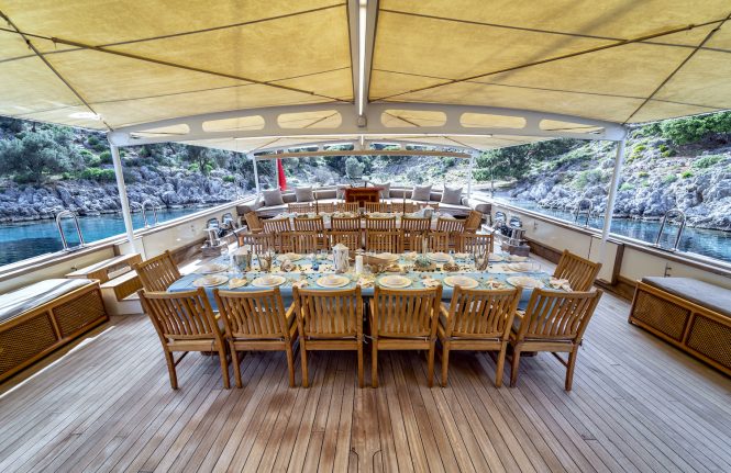 Exterior dining area