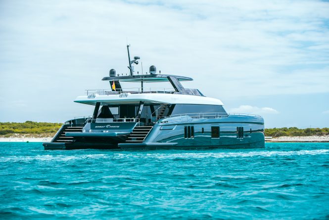 Luxury catamaran yacht GREAT WHITE