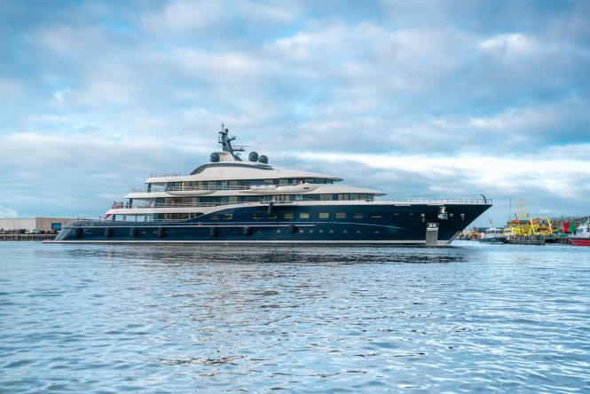 Amels motor yacht HERE COMES THE SUN after refit