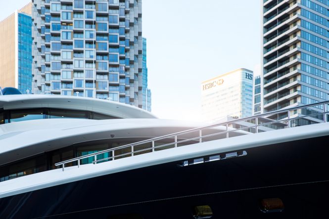 Amels motor yacht HERE COMES THE SUN after refit - detail