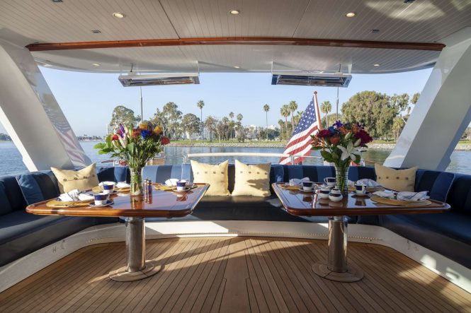 exterior dining area