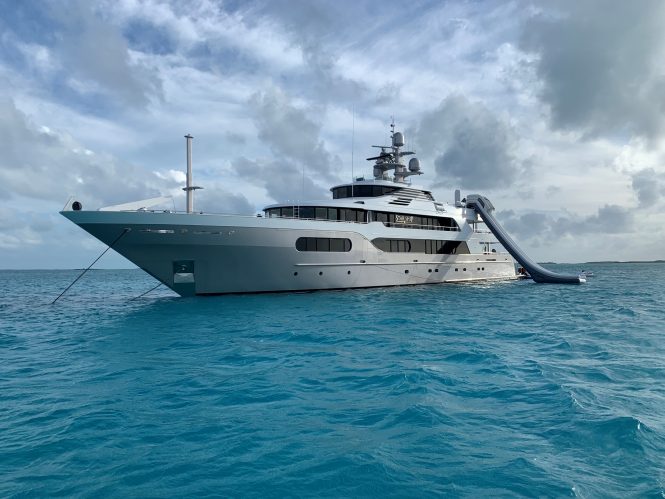 Luxury yacht STARSHIP 185 with a slide