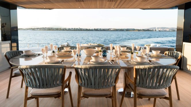 Alfresco dining area