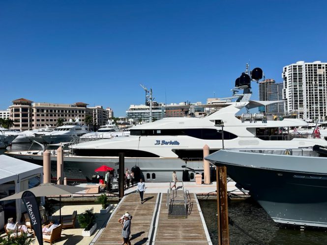 Il Barbetta yacht at the Palm Beach Boat Show - Photo © CharterWorld